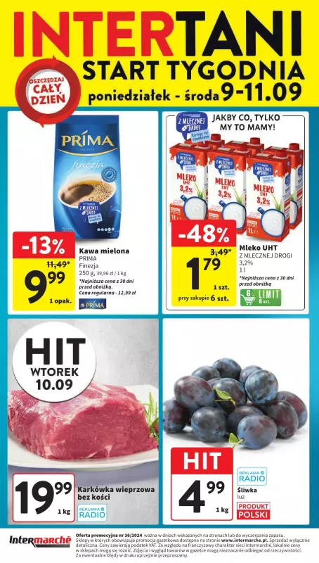 Intermarche - gazetka promocyjna Gazetka od czwartku 05.09 do środy 11.09 - strona 44