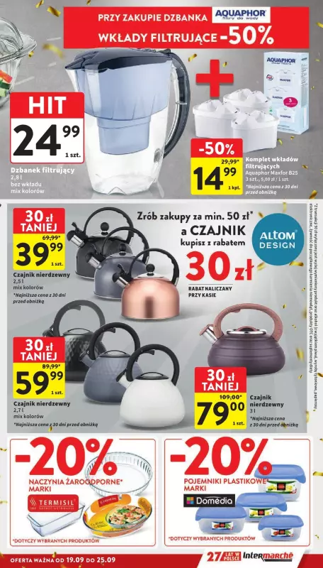 Intermarche - gazetka promocyjna Gazetka od czwartku 19.09 do środy 25.09 - strona 37