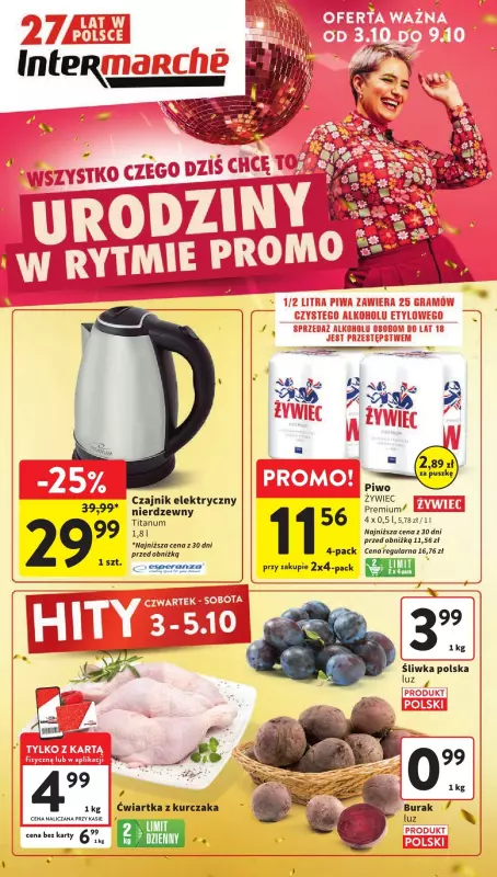 Intermarche - gazetka promocyjna Gazetka od czwartku 03.10 do środy 09.10