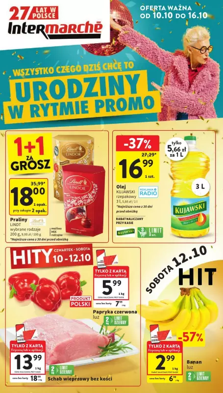 Intermarche - gazetka promocyjna Gazetka od czwartku 10.10 do środy 16.10