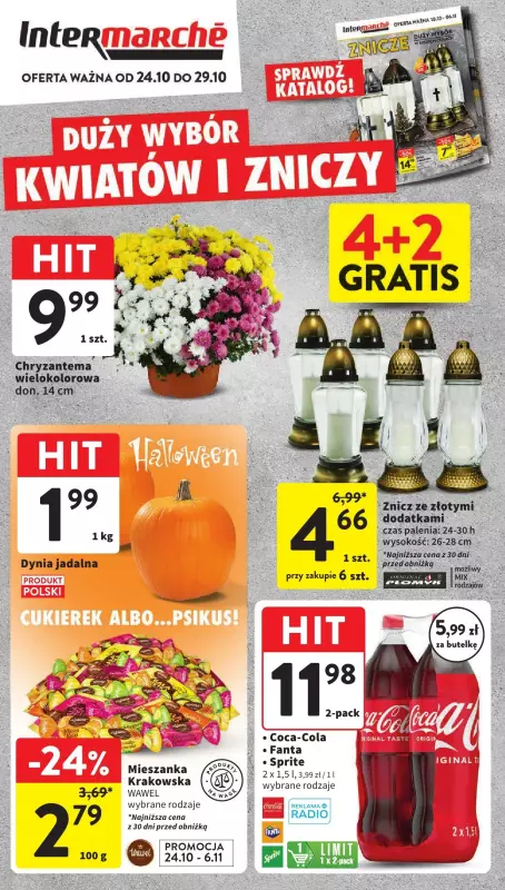 Intermarche - gazetka promocyjna Gazetka od czwartku 24.10 do wtorku 29.10