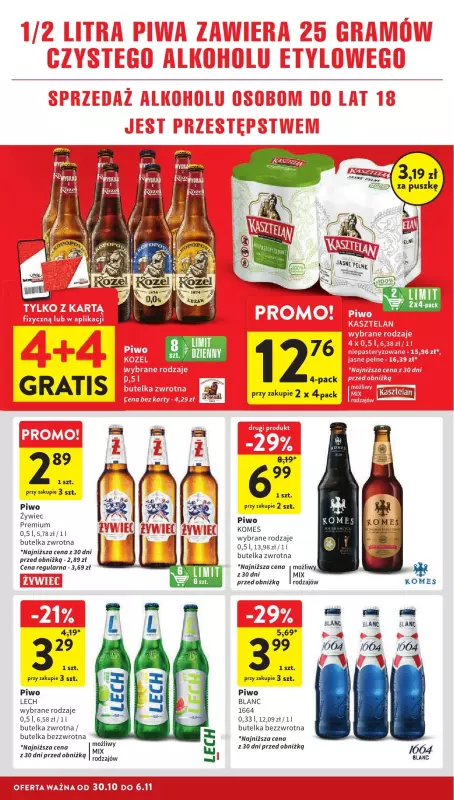 Intermarche - gazetka promocyjna Gazetka od środy 30.10 do środy 06.11 - strona 30