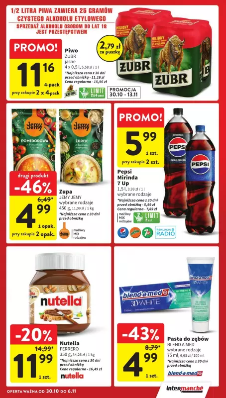 Intermarche - gazetka promocyjna Gazetka od środy 30.10 do środy 06.11 - strona 9