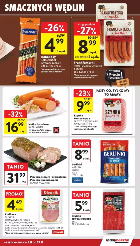 Intermarche - gazetka promocyjna Gazetka od czwartku 07.11 do środy 13.11 - strona 13