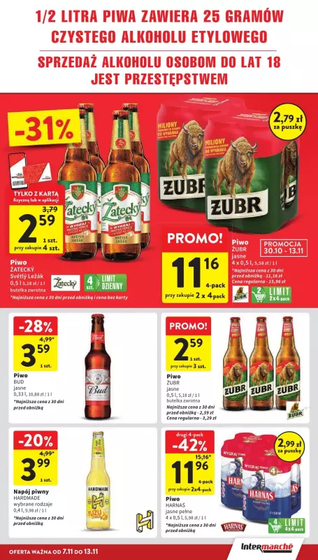 Intermarche - gazetka promocyjna Gazetka od czwartku 07.11 do środy 13.11 - strona 31