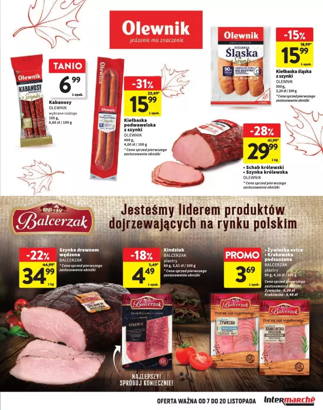 Intermarche - gazetka promocyjna Świeża porcja niskich cen to wszystko czego dziś chcę od czwartku 07.11 do środy 20.11 - strona 5