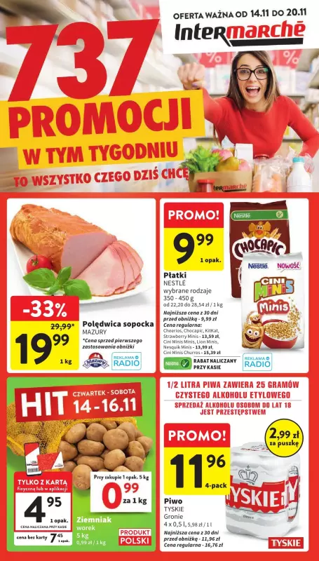 Intermarche - gazetka promocyjna Gazetka od czwartku 14.11 do środy 20.11