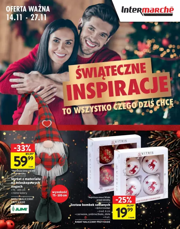 Intermarche - gazetka promocyjna Świąteczne inspiracje - Katalog  do środy 27.11