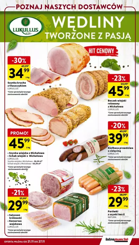 Intermarche - gazetka promocyjna Gazetka od czwartku 21.11 do środy 27.11 - strona 15