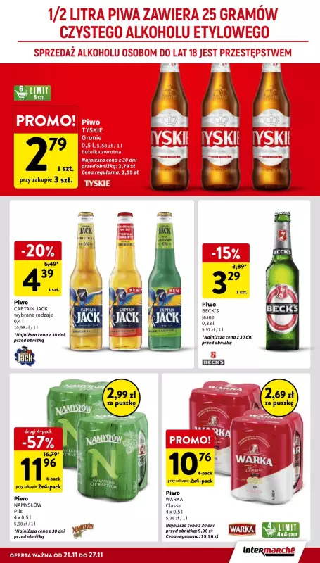 Intermarche - gazetka promocyjna Gazetka od czwartku 21.11 do środy 27.11 - strona 33