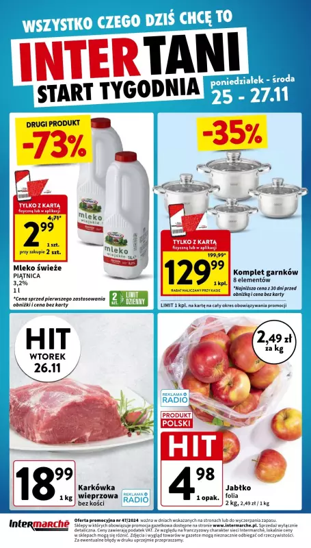 Intermarche - gazetka promocyjna Gazetka od czwartku 21.11 do środy 27.11 - strona 48