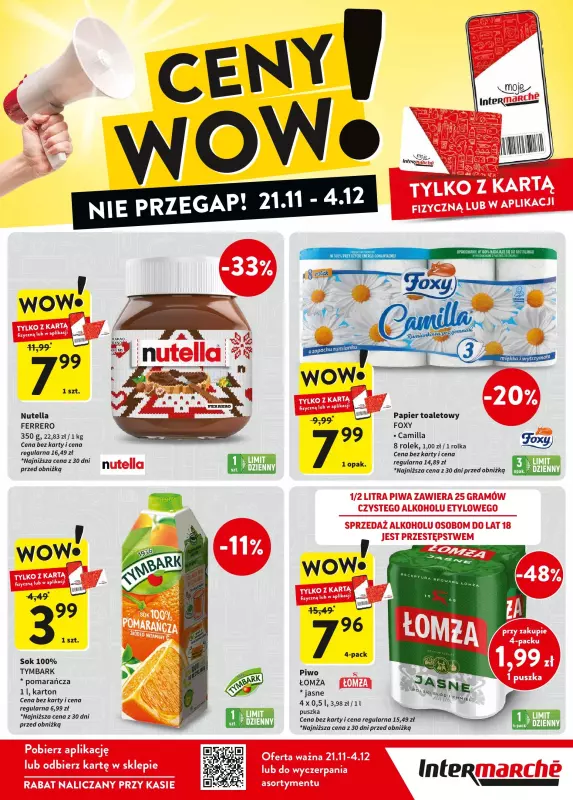 Intermarche - gazetka promocyjna Ceny WoW od czwartku 21.11 do środy 04.12 - strona 2