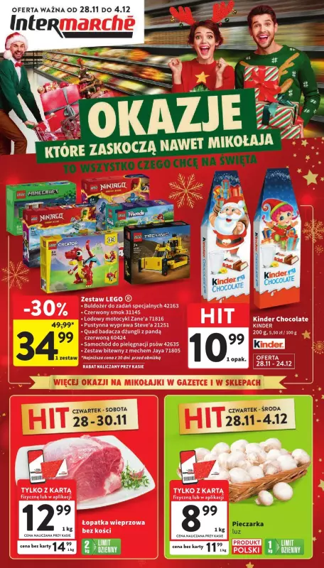 Intermarche - gazetka promocyjna Gazetka od czwartku 28.11 do środy 04.12