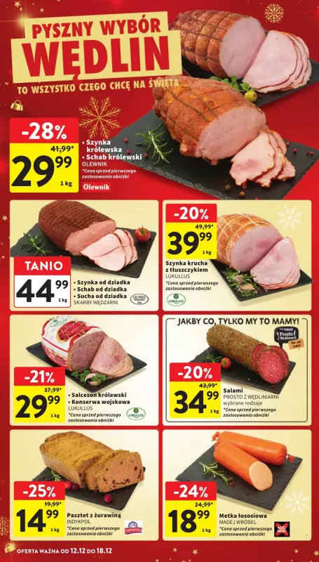 Intermarche - gazetka promocyjna Gazetka od czwartku 12.12 do środy 18.12 - strona 22