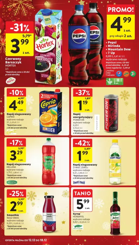 Intermarche - gazetka promocyjna Gazetka od czwartku 12.12 do środy 18.12 - strona 36