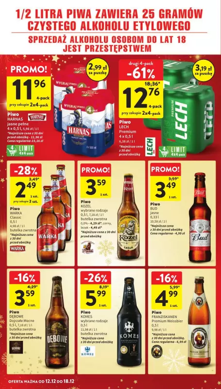 Intermarche - gazetka promocyjna Gazetka od czwartku 12.12 do środy 18.12 - strona 38