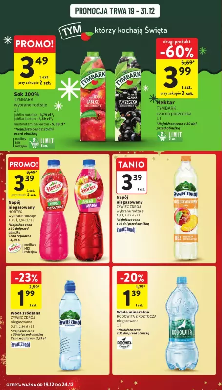 Intermarche - gazetka promocyjna Gazetka od czwartku 19.12 do wtorku 24.12 - strona 38