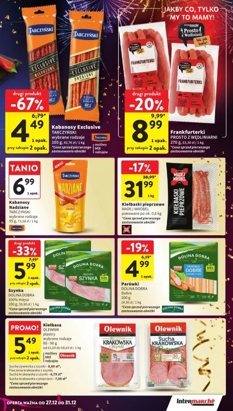 Intermarche - gazetka promocyjna Gazetka od piątku 27.12 do wtorku 31.12 - strona 15