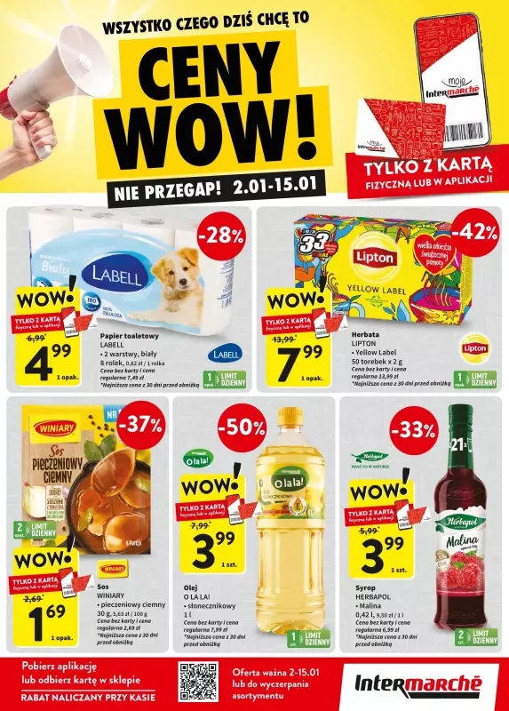 Intermarche - gazetka promocyjna Ceny WOW od czwartku 02.01 do środy 15.01 - strona 2