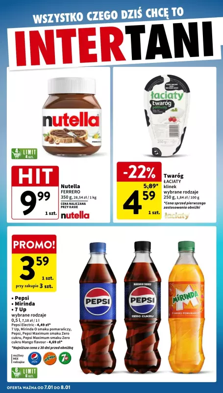 Intermarche - gazetka promocyjna Intertani start tygodnia od wtorku 07.01 do środy 08.01 - strona 2