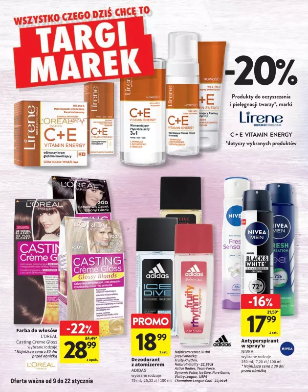 Intermarche - gazetka promocyjna Gazetka Targi marek od czwartku 09.01 do środy 22.01 - strona 20