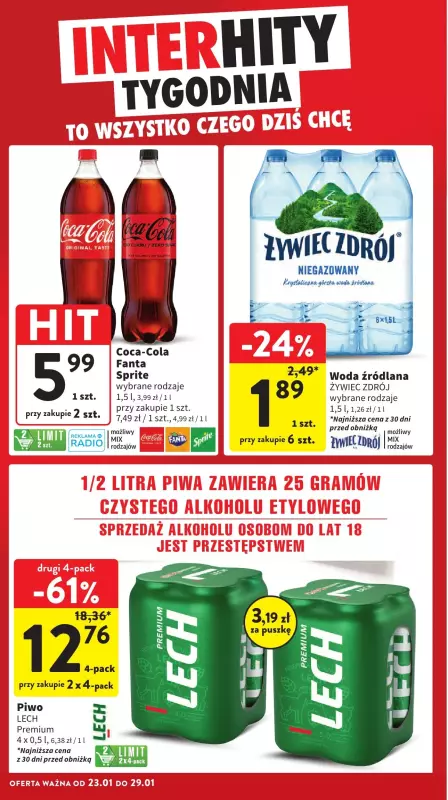 Intermarche - gazetka promocyjna Gazetka od czwartku 23.01 do środy 29.01 - strona 6