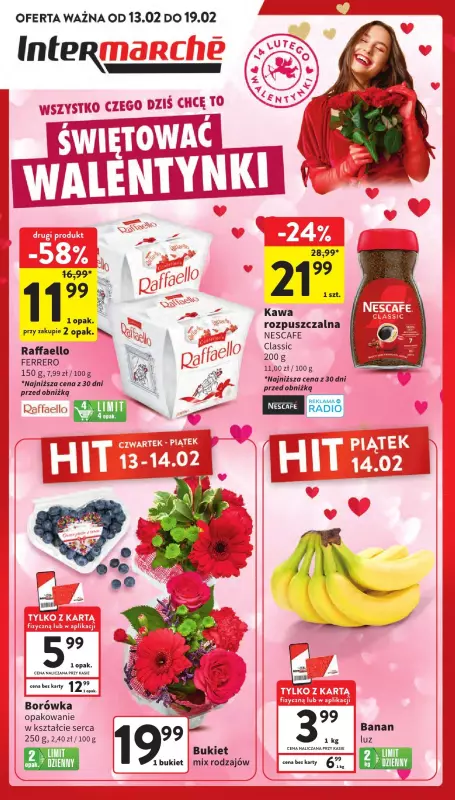 Intermarche - gazetka promocyjna Gazetka od czwartku 13.02 do środy 19.02