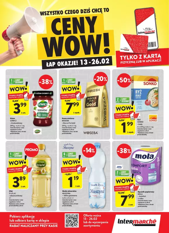 Intermarche - gazetka promocyjna Ceny WOW  do środy 26.02