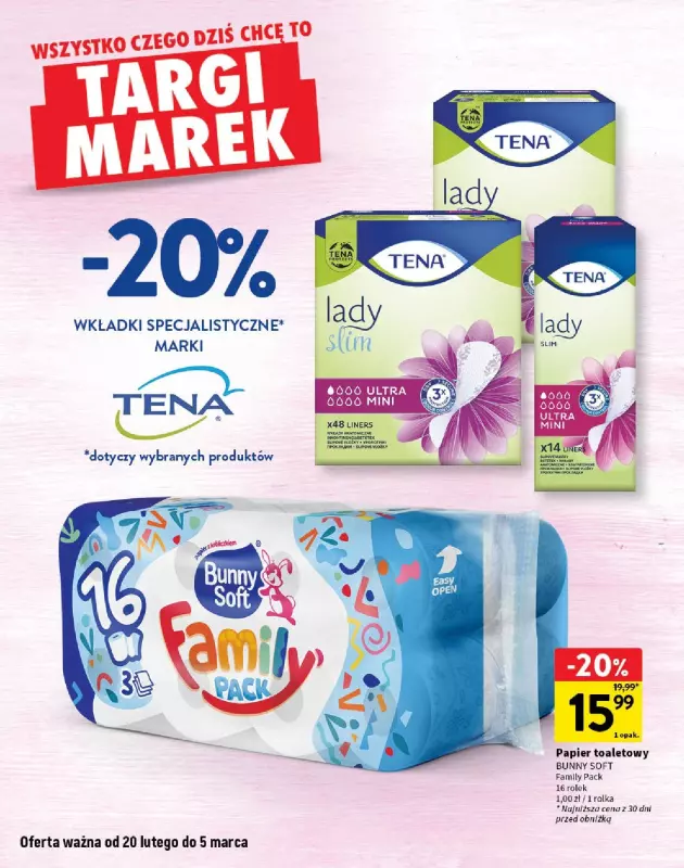 Intermarche - gazetka promocyjna Targi Marek  do środy 05.03 - strona 20