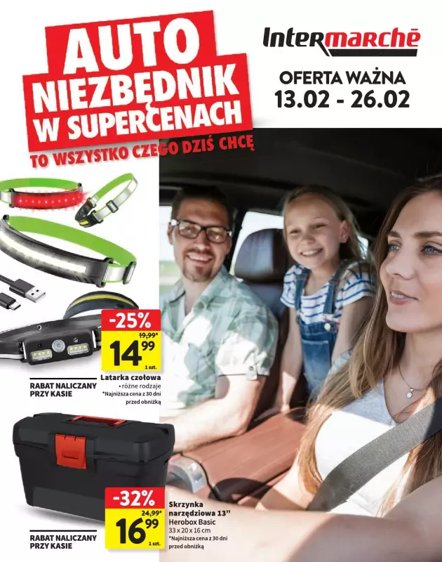 Intermarche - gazetka promocyjna Auto niezbędnik w supercenach  do środy 26.02