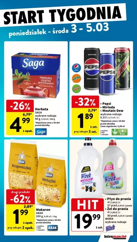 Intermarche - gazetka promocyjna Intertani start tygodnia  do środy 05.03 - strona 3