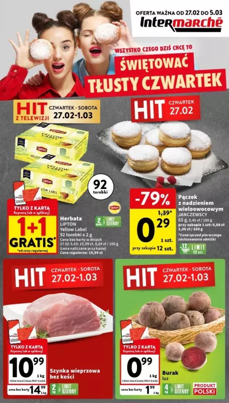 Intermarche - gazetka promocyjna Gazetka od czwartku 27.02 do środy 05.03