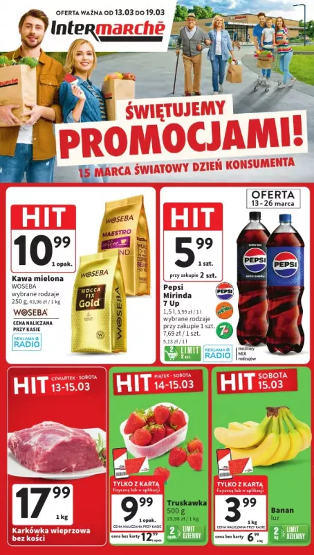 Intermarche - gazetka promocyjna Gazetka od czwartku 13.03 do środy 19.03