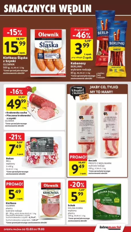 Intermarche - gazetka promocyjna Gazetka  do środy 19.03 - strona 15