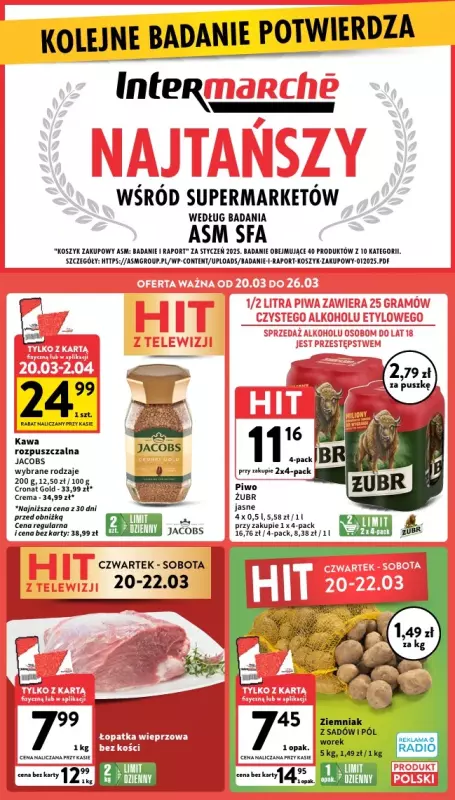 Intermarche - gazetka promocyjna Gazetka  do środy 26.03