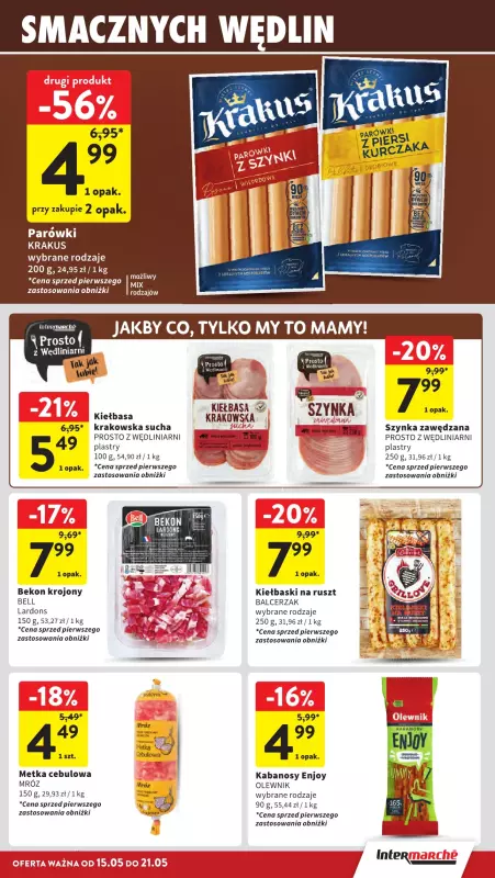 Intermarche - gazetka promocyjna Gazetka  do środy 21.05 - strona 15
