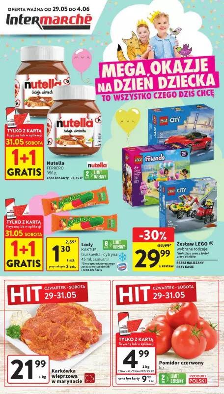 Intermarche - gazetka promocyjna Gazetka od czwartku 29.05 do środy 04.06