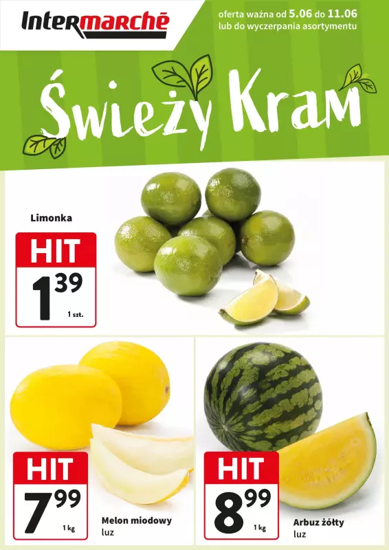 Intermarche - gazetka promocyjna Świeży kram  