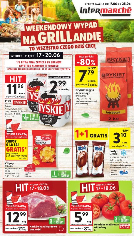 Intermarche - gazetka promocyjna Gazetka od wtorku 17.06 do środy 25.06