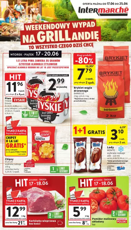 Intermarche - gazetka promocyjna Gazetka od wtorku 17.06 do środy 25.06