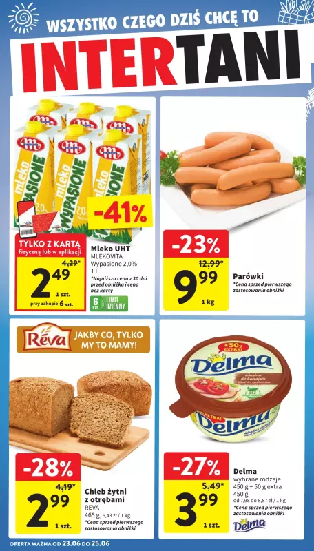 Intermarche - gazetka promocyjna Intertani start tygodnia od poniedziałku 23.06 do środy 25.06 - strona 2