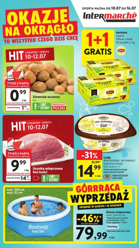 Intermarche - gazetka promocyjna Gazetka  do środy 16.07