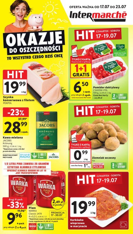 Intermarche - gazetka promocyjna Gazetka od czwartku 17.07 do środy 23.07