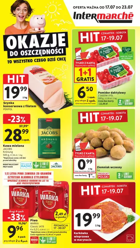 Intermarche - gazetka promocyjna Gazetka od czwartku 17.07 do środy 23.07