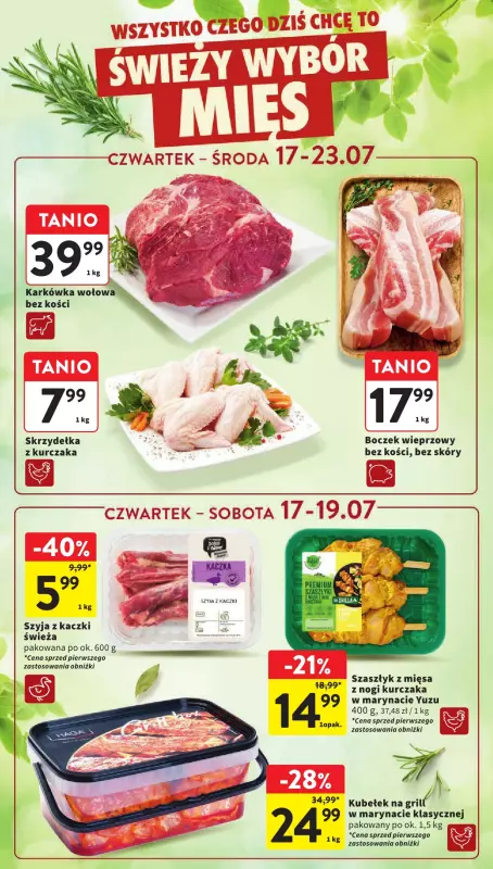 Intermarche - gazetka promocyjna Gazetka od czwartku 17.07 do środy 23.07 - strona 15