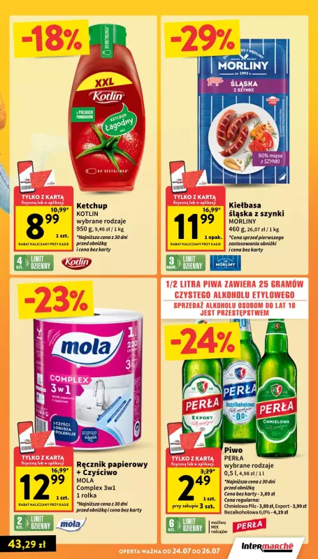 Intermarche - gazetka promocyjna Gazetka od czwartku 24.07 do środy 30.07 - strona 3