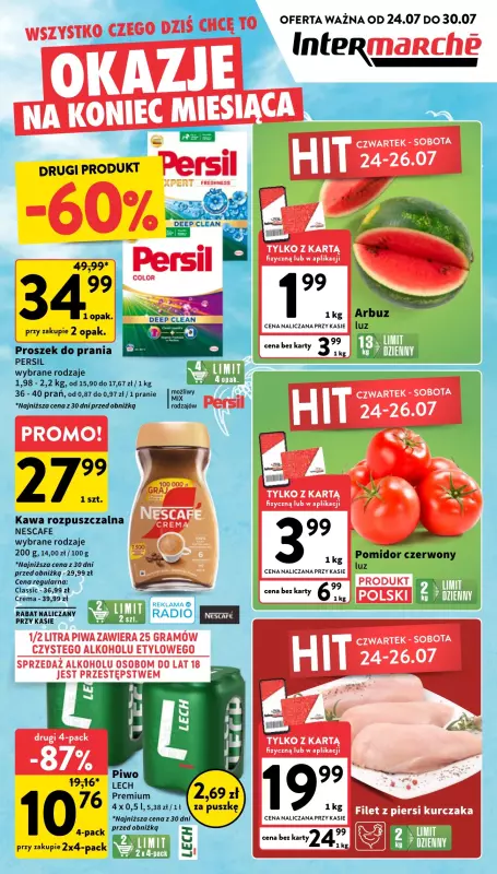 Intermarche - gazetka promocyjna Gazetka od czwartku 24.07 do środy 30.07