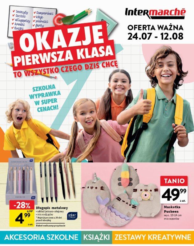 Intermarche - gazetka promocyjna Okazje pierwsza klasa  do wtorku 12.08