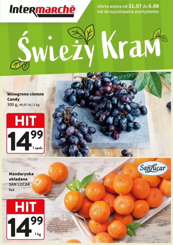 Intermarche - gazetka promocyjna Świeży kram  
