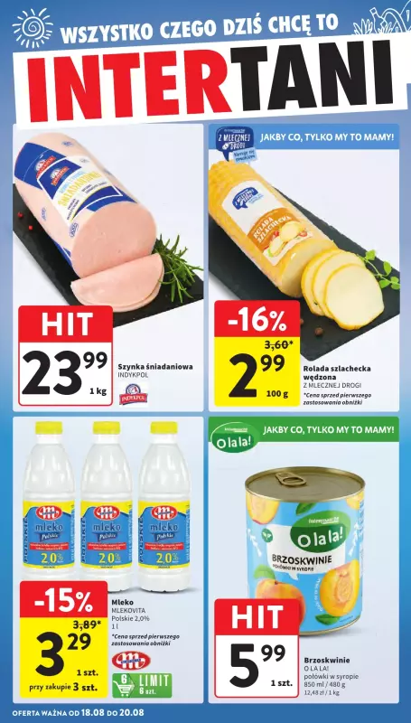 Intermarche - gazetka promocyjna Gazetka  do środy 20.08 - strona 44